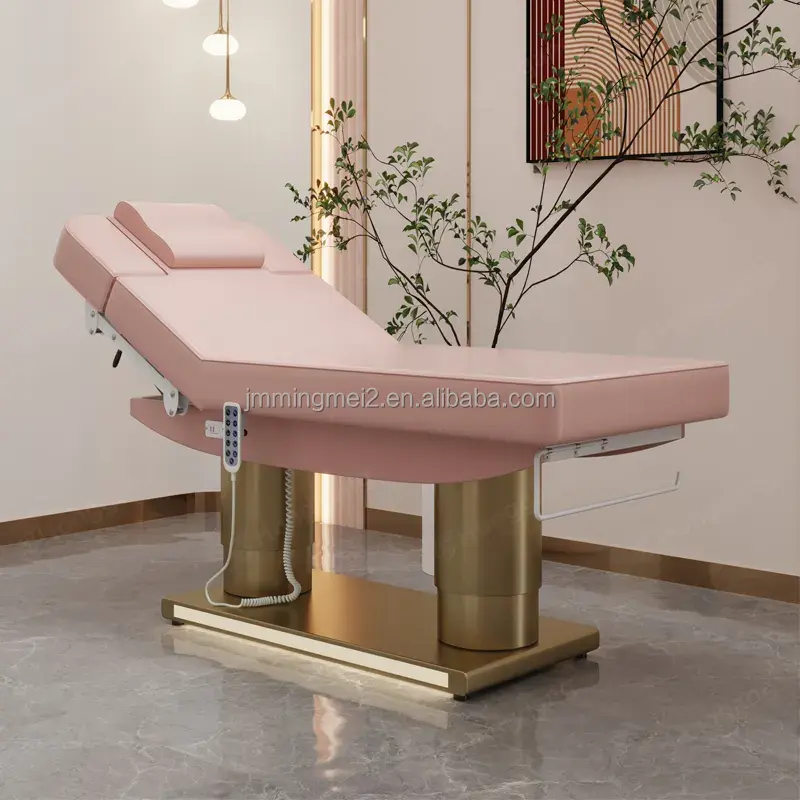 Wholesale Salon Furniture Electric Massage Table Facial Cosmetic Bed height adjustable beauty bed