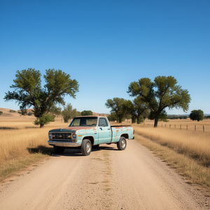 Camiseta con diseño de silueta de perfil lateral Squarebody, diseño de camiones 73-87 - Product Image 3