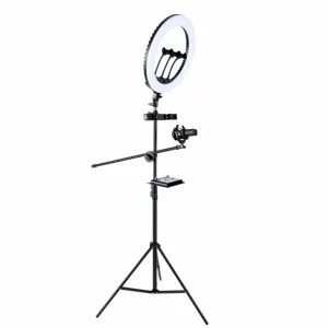 CYKE 18 인치 45cm 소프트 링 라이트 세트 조절 색 온도 밝기 큰 Ringlight 원격 제어 HQ-18N