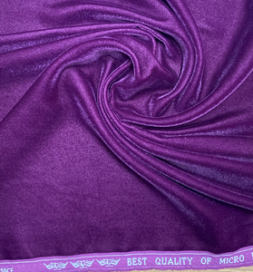 2021 Popular Plain Dyed <strong>Purple</strong> Color Micro <strong>Velvet</strong> 9000 PD Woven Fabric Weight 120gsm for Women's Dresses - Product Image 2