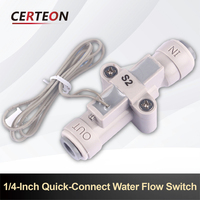 Capteur compact en plastique 1/4" pour machine à eau et station de thé interrupteur de débit d'eau