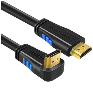 Câble <span class=keywords><strong>HDMI</strong></span> à haute vitesse, 4K/60Hz, 3D, numérique, HD, 90 degrés - Product Image 1