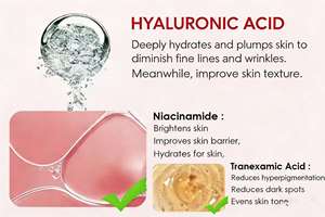 Crème pour un Teint Naturel - Extraits <span class=keywords><strong>de</strong></span> Plantes Naturelles pour un Effet <span class=keywords><strong>Peau</strong></span> Nue et Lumineuse 4% d'Acide Tranexamique - Product Image 3