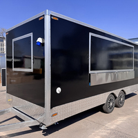Remorque de restauration entièrement équipée, cuisine mobile, mini-stand à hamburgers, barbecue, pizza, petite remorque à café, remorque de nourriture de rue