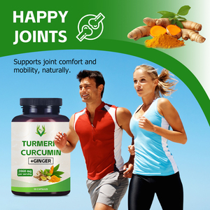 Prix de gros : Capsules de curcuma et de curcumine pour favoriser l'absorption intestinale et maintenir la santé osseuse, contenant de la poudre de curcuma - Product Image 5