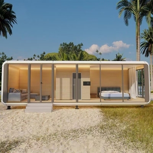 Casa Prefabricada Modular de Acero de Alta Calidad, Diseño Creativo, Sostenible y de Lujo, Tipo Cabaña Apple, Flexible, para Casas de Vacaciones - Product Image 1