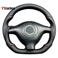 YTcarbon pour Golf MK4 GTI Bora Passat B5 R32 Jetta Pièces automobiles Accessoires intérieurs de voiture Volant en cuir personnalisé