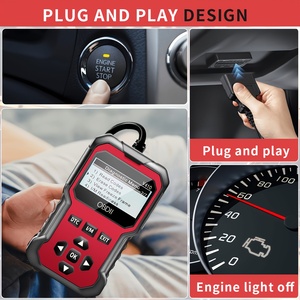 Escáner profesional OBD2 V410, lector de código avanzado, Analizador de motor de datos en vivo de <span class=keywords><strong>1</strong></span> año, códigos de diagnóstico de luz de motor de verificación - Product Image 4
