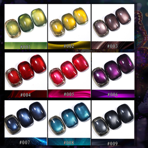 ZRKGEL Automne Hiver 9 Couleurs Hema/Tpo Free Vernis à ongles gel magnétique longue durée effet œil de chat Ensemble de vernis gel brillant à label privé - Product Image 3