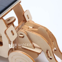 Puzzle en bois 3D Wincent, bulldozer à énergie solaire, véhicule de construction, kit de modèle DIY, jouet éducatif STEM, cadeau pour enfants