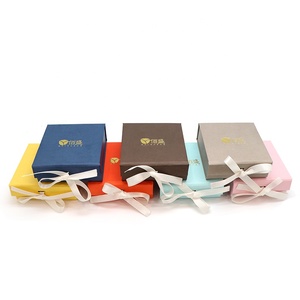 Factory In Stock Fashion Cardboard Paper Box Ring Earrings Jewelry Custom Packing Box