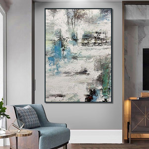 Bán buôn hiện đại trừu tượng 100% tay sơn tường nghệ thuật phong cách ban đầu bức tranh vải cho nhà trọ khách sạn trang trí nội thất - Product Image 6