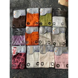 モダンなジャカード織りの既製カーテン、グロメットトップ付き、激安在庫一掃セール、ホームデコに最適 - Product Image 1
