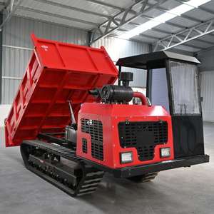 Mini-dumper sur chenilles 1-10 tonnes de charge nominale, composants essentiels du moteur, garantie 1 an du fabricant, chargeuse sur chenilles, machine de <span class=keywords><strong>transport</strong></span> - Product Image 1
