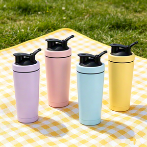 Copo Personalizado de 500ml com Alça, Garrafa de Água em Aço Inoxidável, Copo para Bebidas, Shaker de Proteína para Lembranças de Casamento - Product Image 4