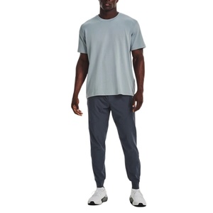 Pantalons de survêtement slim pour hommes en gros OEM, 100% coton, taille mi-haute, style minimaliste, vêtements de randonnée décontractés à vendre - Product Image 1