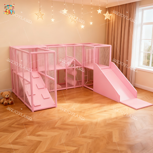 Portable Pink Home Soft <strong>Play</strong> Area Set Indoor Playground Equipment <strong>Play</strong> Structure Climb <strong>Frame</strong> Mobile Soft <strong>Play</strong> <strong>Frame</strong> for Kids - Product Image 4
