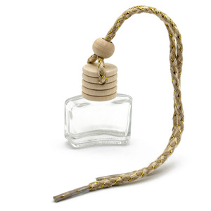 Diffuseur d'huiles essentielles en forme de rose pour voiture, 8 ml, à suspendre, parfum d'ambiance, flacons de désodorisant - Product Image 1