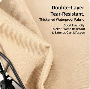 Chariot pliable de sécurité durable pour l'extérieur, structure de chariot à roulettes, chariot <span class=keywords><strong>utilitaire</strong></span>, poignée pliable confortable, OEM pris en charge - Product Image 3