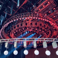 Pas de brouillage moteur cinétique RGBW LED boule cinétique système d'éclairage cinétique DMX pour scène Dj Disco boîte de nuit