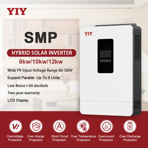 8 кВт 10 кВт 11 кВт 12 кВт Гибридный солнечный инвертор 48 В чистый синусоидальный Встроенный MPPT 220 В вон/вне сети Фотоэлектрический инвертор - Product Image 2