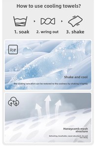 Đa chức năng băng làm mát khăn nhanh khô thoáng khí phòng tập thể dục thể thao lạnh khăn với trường hợp cho tập thể dục ngoài trời và tập luyện sử dụng - Product Image 4