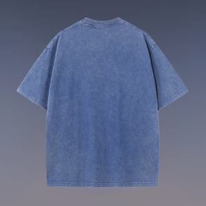 Camiseta de media manga versátil para parejas, nueva impresión de fuente, estilo desgastado para hombres y mujeres, estilo hip-hop callejero, ajuste de gran tamaño - Product Image 2