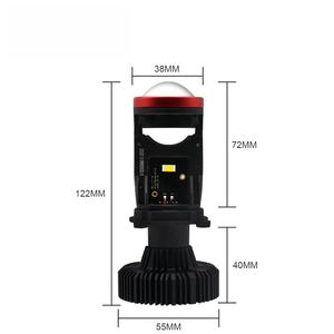 Phare automobile universel super lumineux Y7 H4 avec 8000 lumens 6000K-6500K LED Fisheye pour voitures et motos - Product Image 5