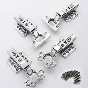 304 Stainless Steel Cabinet Hinge for Kitchen Bedroom Home Office Entry Modern Design Hydraulic <b>Spring</b> Soft Close Heavy Hiding - Product Image 1
