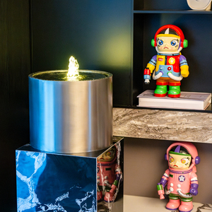 <span class=keywords><strong>Fontaine</strong></span> intérieure moderne en <span class=keywords><strong>acier</strong></span> inoxydable, dispositif d'eau de bureau relaxant pour décor de bureau de salon - Product Image 4
