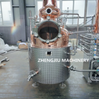 ZJ pas cher whisky équipement de distillation prix cuivre encore alcools commerciaux distillateur d'alcool faire la machine