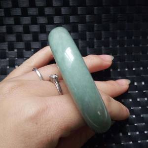 थोक महीन गहने 54-64 मिमी हरे जेड कंगन चीनी शैली की प्राकृतिक पत्थर की महिलाओं और पुरुषों के लिए सबसे अच्छा उपहार - Product Image 6