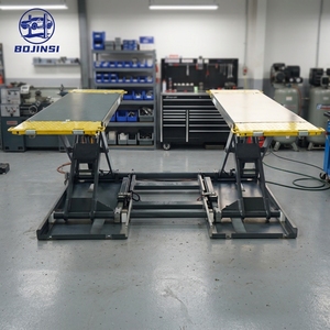 Promotion : Pont élévateur à ciseaux mobile hydraulique ultra-plat BJS BJS2828-MB40, capacité 4000 kg, hauteur de levage 1000 mm, certifié CE, pour <span class=keywords><strong>garage</strong></span> - Product Image 1