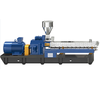Extrusora Cónica de Doble Tornillo para Línea de Producción de Membranas de HDPE/LLDPE/TPO/PET, Granulación de Alambre, Capacidad de 80-1000 kg/h, Energía