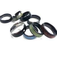 125khz/13.56mhz RFID Anneau En Céramique Intelligent Sans Contact En Acier Inoxydable Anneau NFC Multifonctionnel Puce Anneaux pour Porte Ouverte