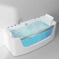 Baignoire Spa Jacuzzi Moderne Zevana 1,6m/1,7m en Acrylique, Design Autoportant Écologique, Massage à Jets d'Air pour Villa, 2 Personnes