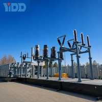 Ensemble de sous-station préfabriquée 66kv 69kv 110kv pour transformateur électrique