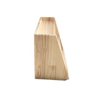 Solid <b>Pine</b> Three Tier Storage Rack Rectangle Standing Type Office Organizer For Shoes Stationery Personal Care Products - Product Image 5