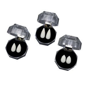 Dents de vampire, crocs, décorations d'Halloween, accessoires de fête, cosplay, mascarade, dents de <span class=keywords><strong>loup</strong></span>, dents de sorcière - Product Image 5