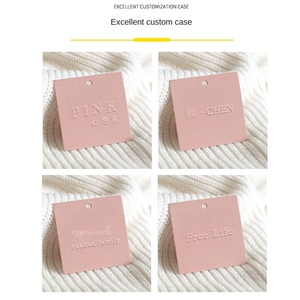 Etichetta Adesiva Personalizzata di Alta Qualità Rosa Effetto Guscio d'Uovo Impermeabile con Rivestimento UV per Abbigliamento Femminile e Bambini Cartellino Prezzo - Product Image 3