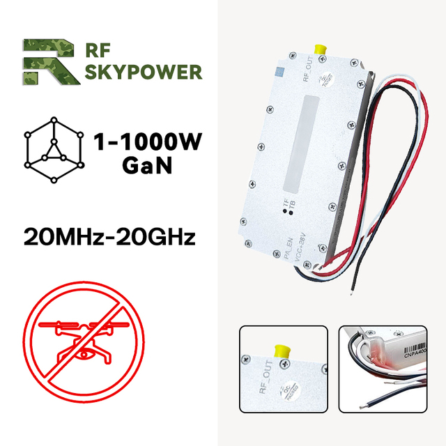Scalable Power GaN Broadband Module 20MHz-20GHz 1W-1000W for Public Safety Prison Security RF Power Amplifier