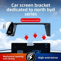 Support de téléphone pour voiture avec protection d'écran pour BYD Qin PLUS Tang DM-i Han EV Song Pro/Max Yuan Dolphin Destroyer 05, fixation sur tableau de bord