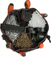 12-Fach Schwerlast Tragbare Wasserabweisende Faltbare Schrauben-Tasche Gewachste Leinwand Fallschirm-Werkzeugtasche Kleinteile-Organizer