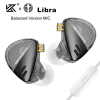 KZ X Angelears Libra Écouteurs intra-auriculaires HiFi dynamiques à fréquence ultra large IEM Casque de moniteur de musique avec câble remplaçable de 0.75mm