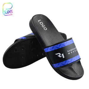 Pantoufles supérieure en PVC pour <span class=keywords><strong>homme</strong></span> et femme, tongs gaufré, Logo personnalisé, maison, été, 2020 - Product Image 1