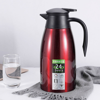 Flacons classiques de 2 litres thermos sous vide bouteille isolée café et thé thermos bouilloire à café coffret cadeau bouteille d'eau en acier inoxydable