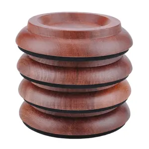 High quality Wooden Piano Caster Cups Anti-slip Protection Piano Mat For Upright Piano 4pcs/set