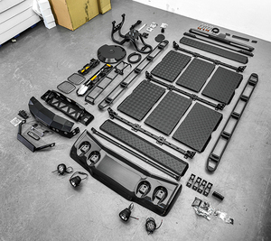 <span class=keywords><strong>Classe</strong></span> G W464 <span class=keywords><strong>4x4</strong></span> Off Road Kits de carrosserie Porte-bagages de toit Échelle Spoiler Lumière Pare-chocs avant Pare-chocs arrière Treuil Bêche Hache Pièces d'extérieur - Product Image 3