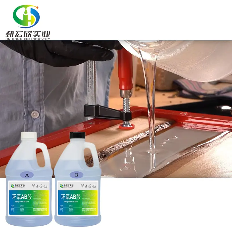 Super Clear UV Resistant Epoxy Resin AB Glue Resina Epoxica A Y B Muestra Gratis For Table Resin Epoxy Blue Table