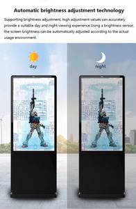 Quảng Cáo kép người chơi ảnh ngoài trời kiosk với dọc <span class=keywords><strong>LCD</strong></span> microphone và máy ảnh cho thang máy và giáo dục sử dụng - Product Image 6